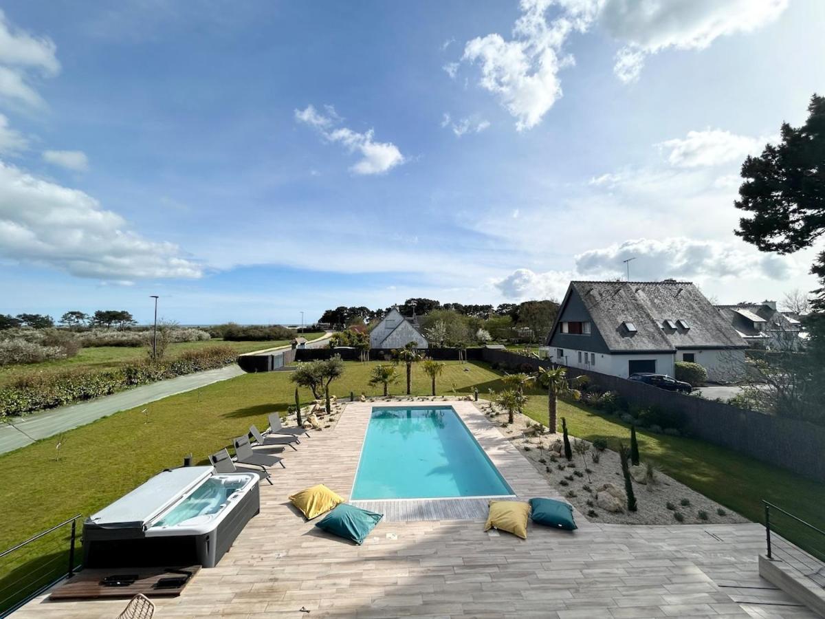Superbe Villa Tout Confort Avec Piscine Chauffee Er Couverte Et Spa A 2 Pas De La Plage Фуенан Екстер'єр фото