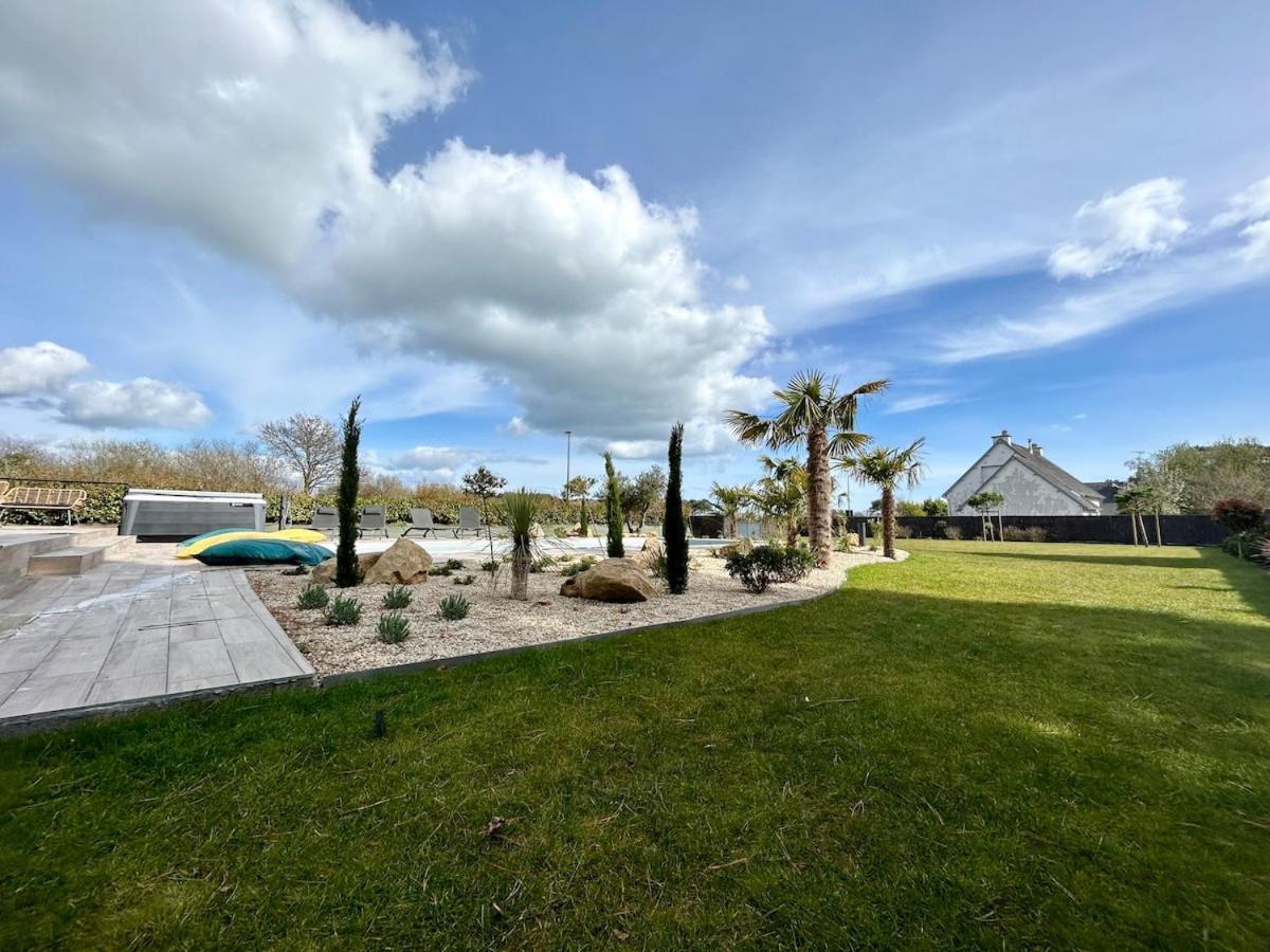 Superbe Villa Tout Confort Avec Piscine Chauffee Er Couverte Et Spa A 2 Pas De La Plage Фуенан Екстер'єр фото